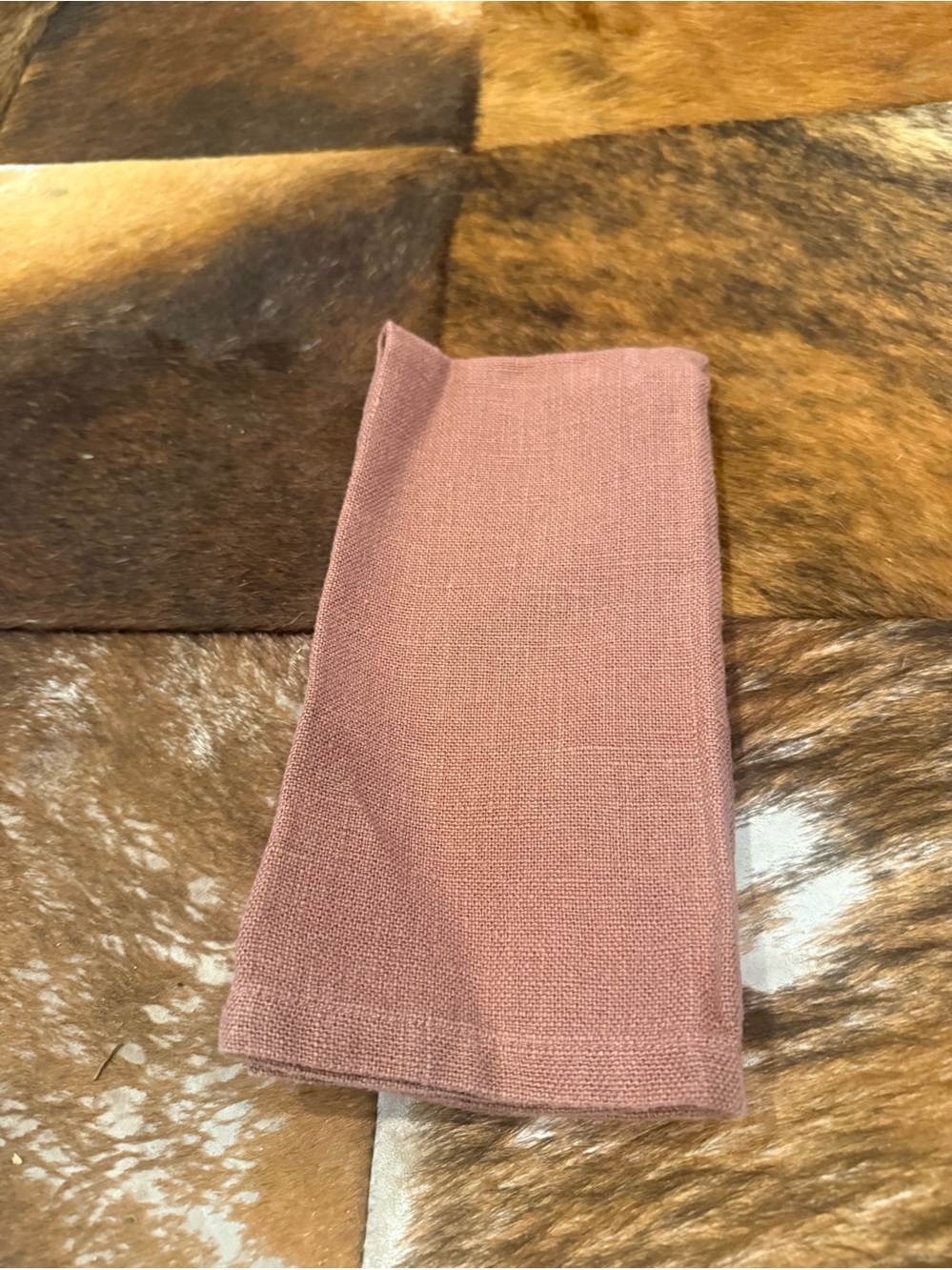McGee and Co Set of 12 Light Brown Linen Napkins